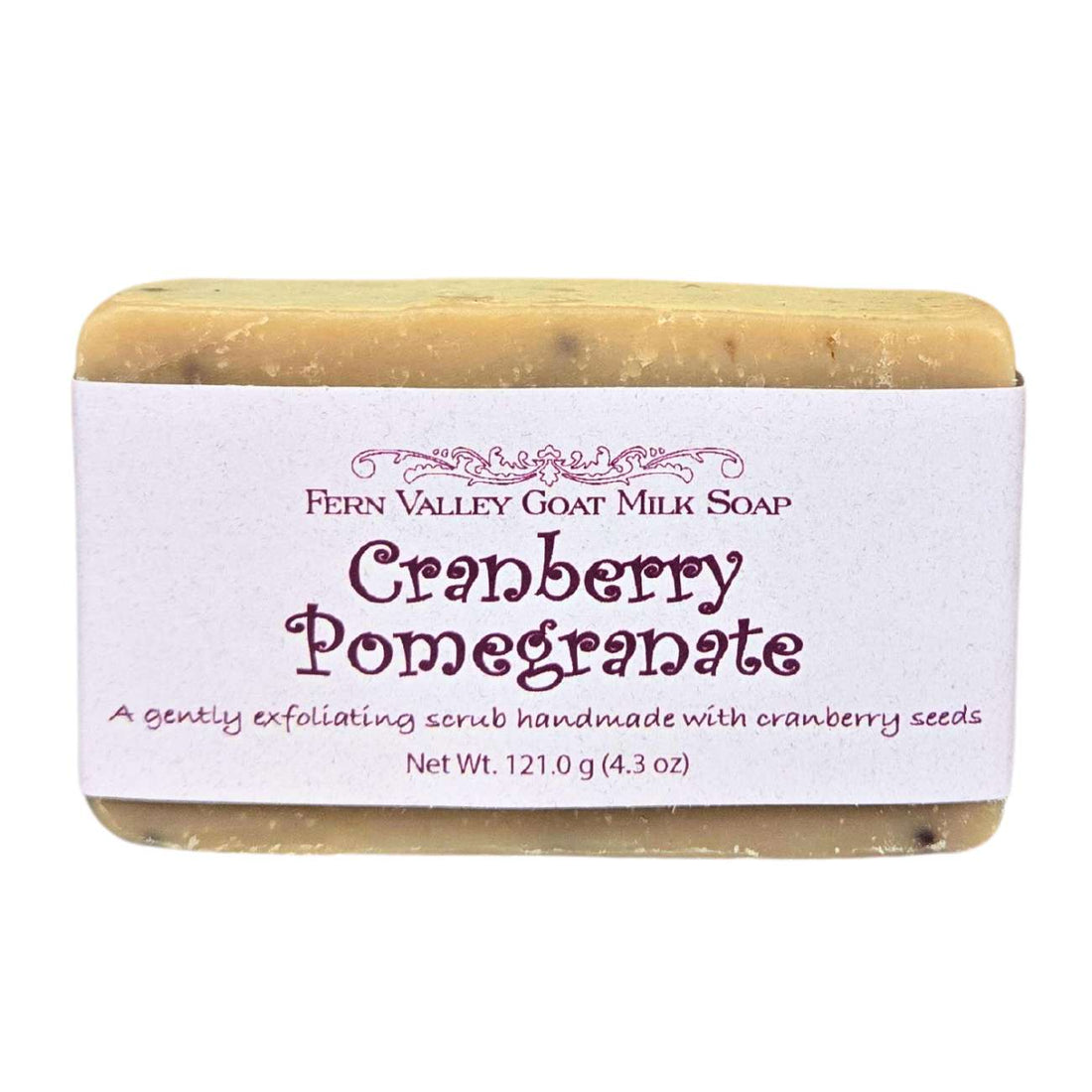 Natural Goat Milk Soap | Exfoliating Scrub | Cranberry Pomegranate