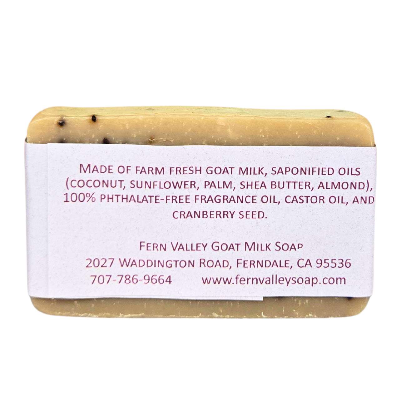 Natural Goat Milk Soap | Exfoliating Scrub | Cranberry Pomegranate