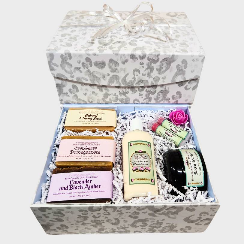 Handmade Goat Milk Soaps | Delightful Gift Box Includes Lotion +Body Butter