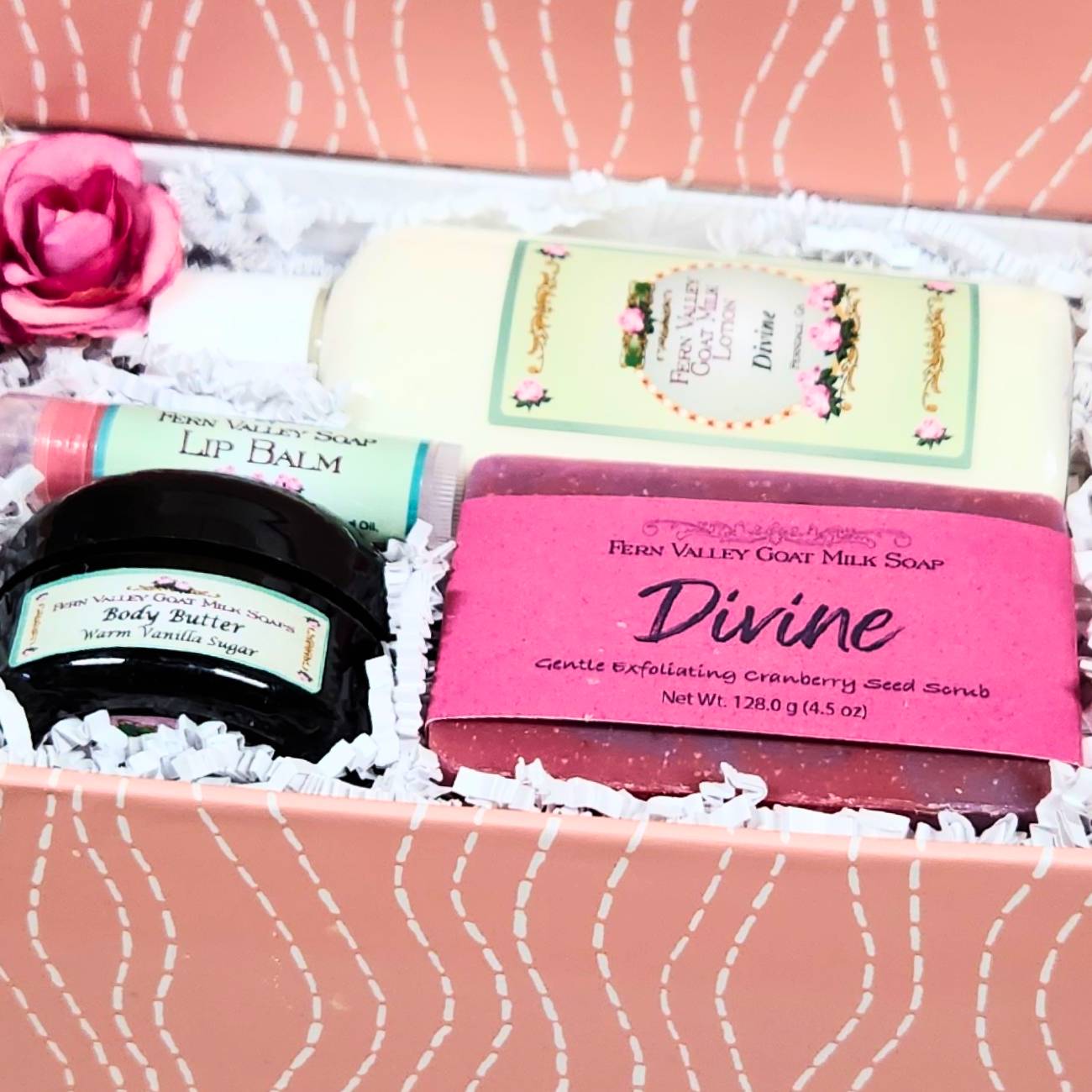 Goat Milk Soap &amp; Lotion + Body Butter  | Divine Gift Box For Her