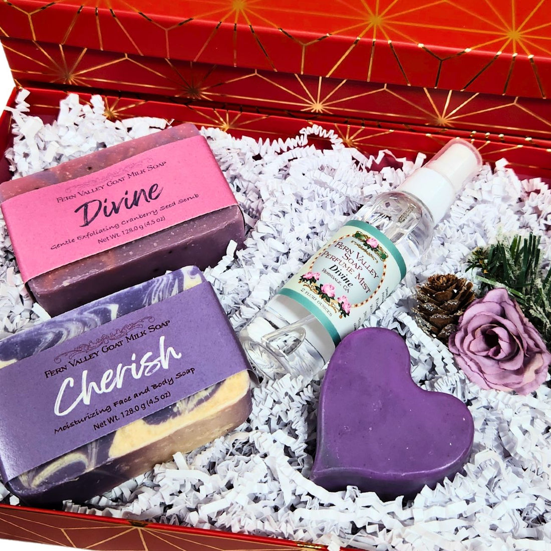 Handmade Goat Milk Soap | Divine Gift Two Bars Soap + Perfume Mist