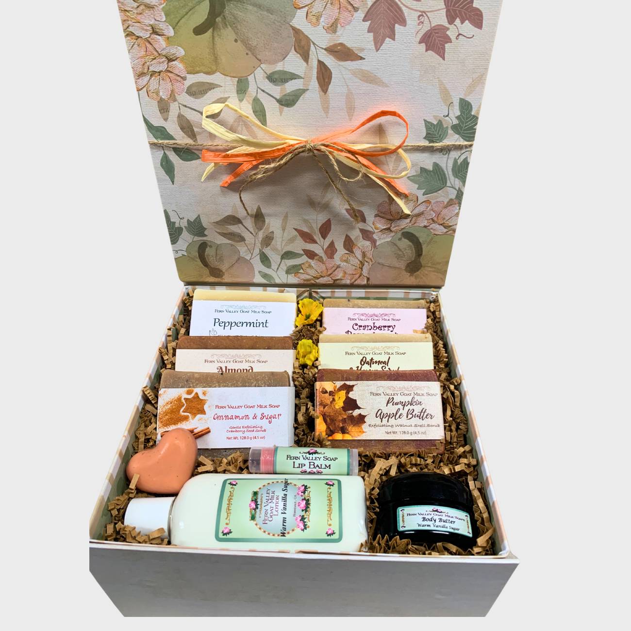 Handmade Goat Milk Soaps Lotion + Body Butter | Fall Garden Gift Box