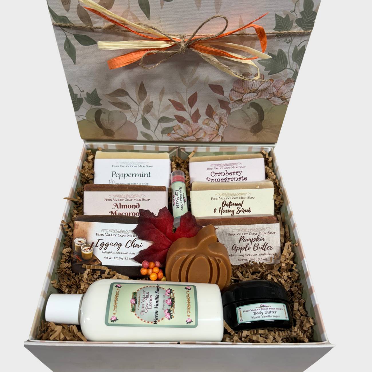 Handmade Goat Milk Soaps Lotion + Body Butter | Fall Garden Gift Box