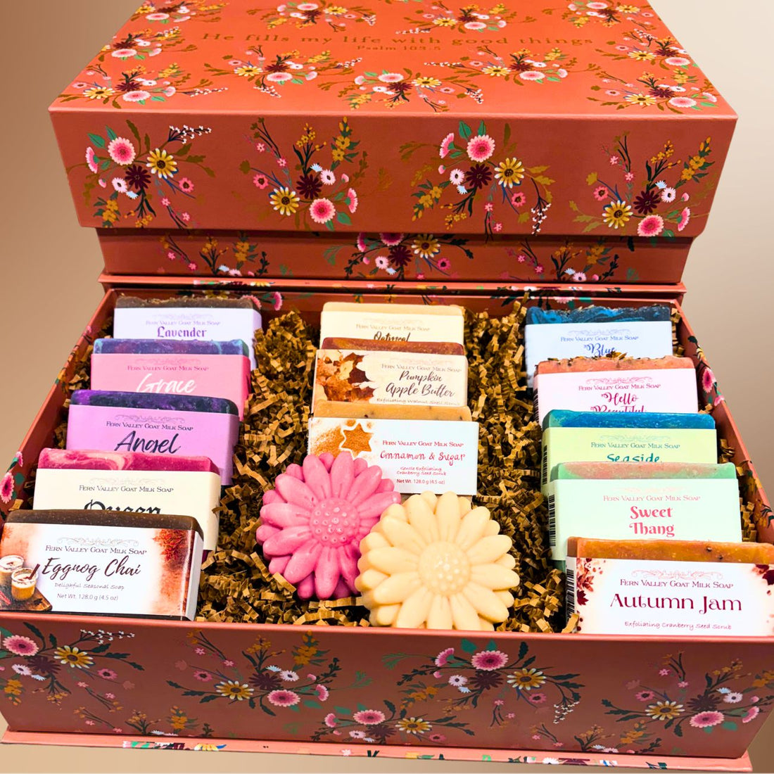 Handmade Goat Milk Soaps | Fall Sampler Gift Box | Bakers Dozen