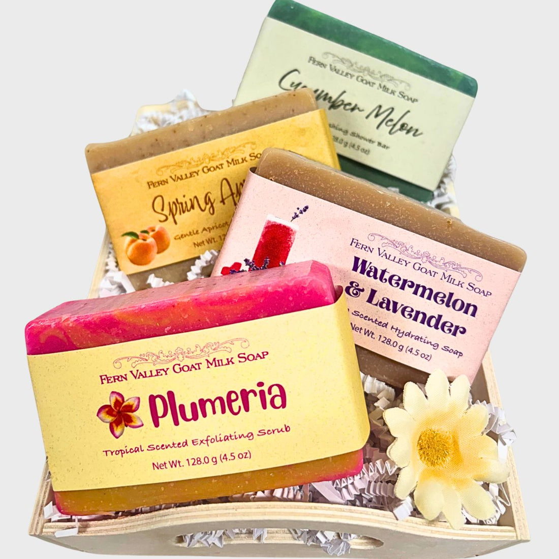 Handmade Goat Milk Soap | Fantastic Four Bar Gift Crate