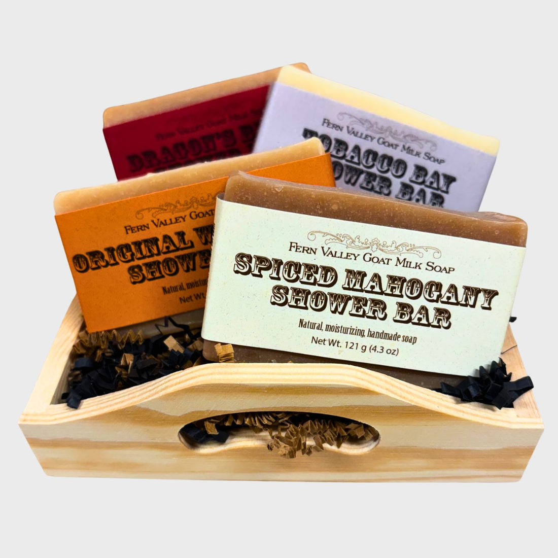 Natural Goat Milk Soap |  Shower Bars for Men | Fathers Day Gift Crate