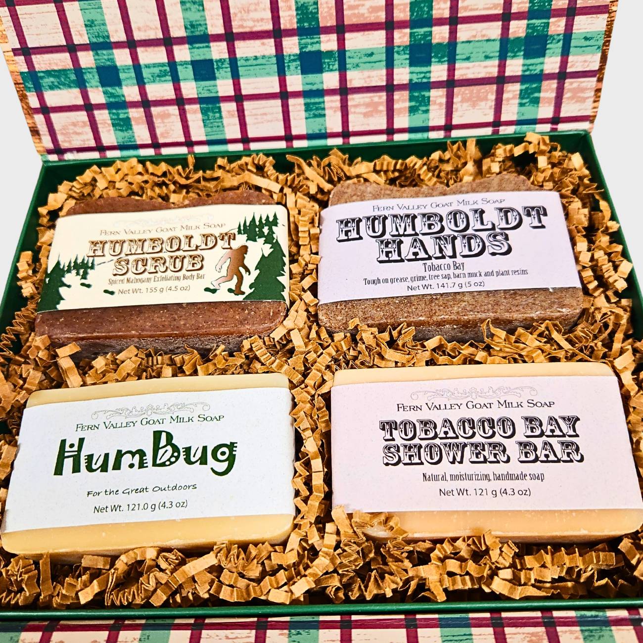 Handmade Goat Milk Soap | Festive Gift Box | Four Bars He Will Love