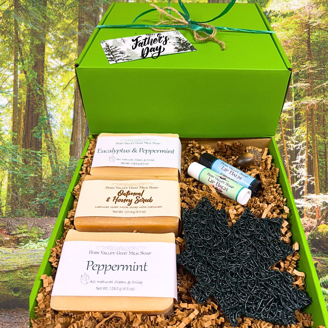 Natural Goat Milk Soap | Forest Green Father&