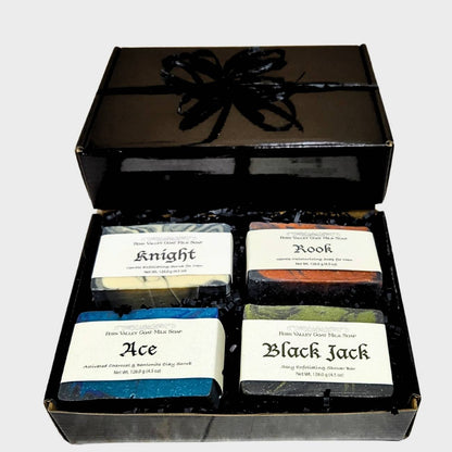Handmade Goat Milk Soap | Four Masculine Shower Gift Box