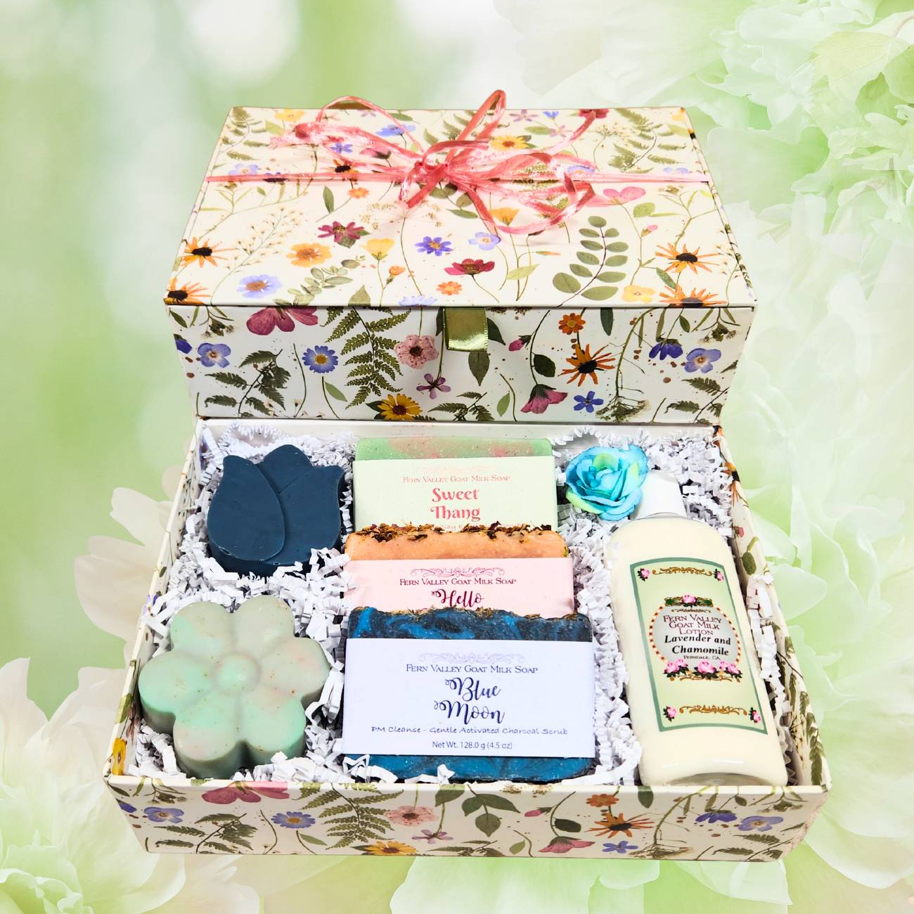 Handmade Goat Milk Soap + Lotion | Garden Floral Gift Box