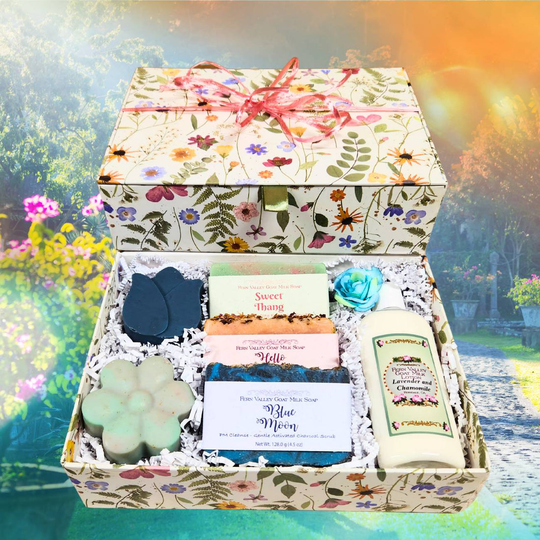 Handmade Goat Milk Soap + Lotion | Garden Floral Gift Box