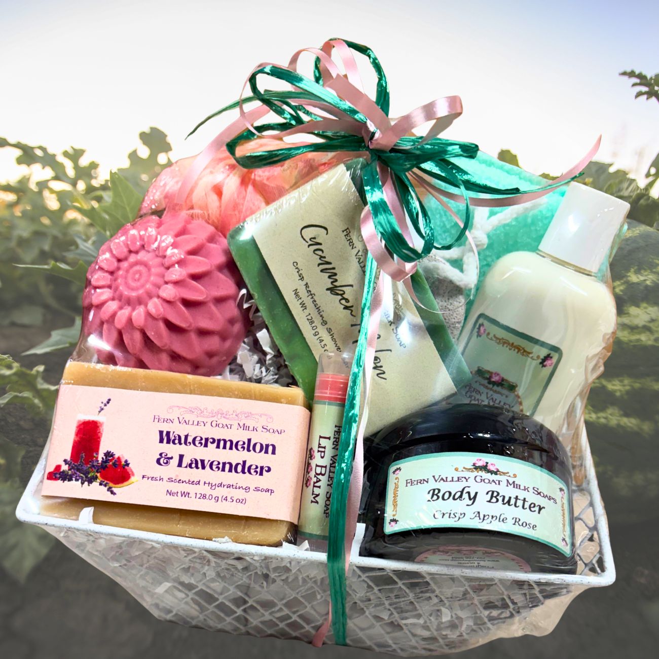 Handmade Goat Milk Soap | Garden Party Spa Basket