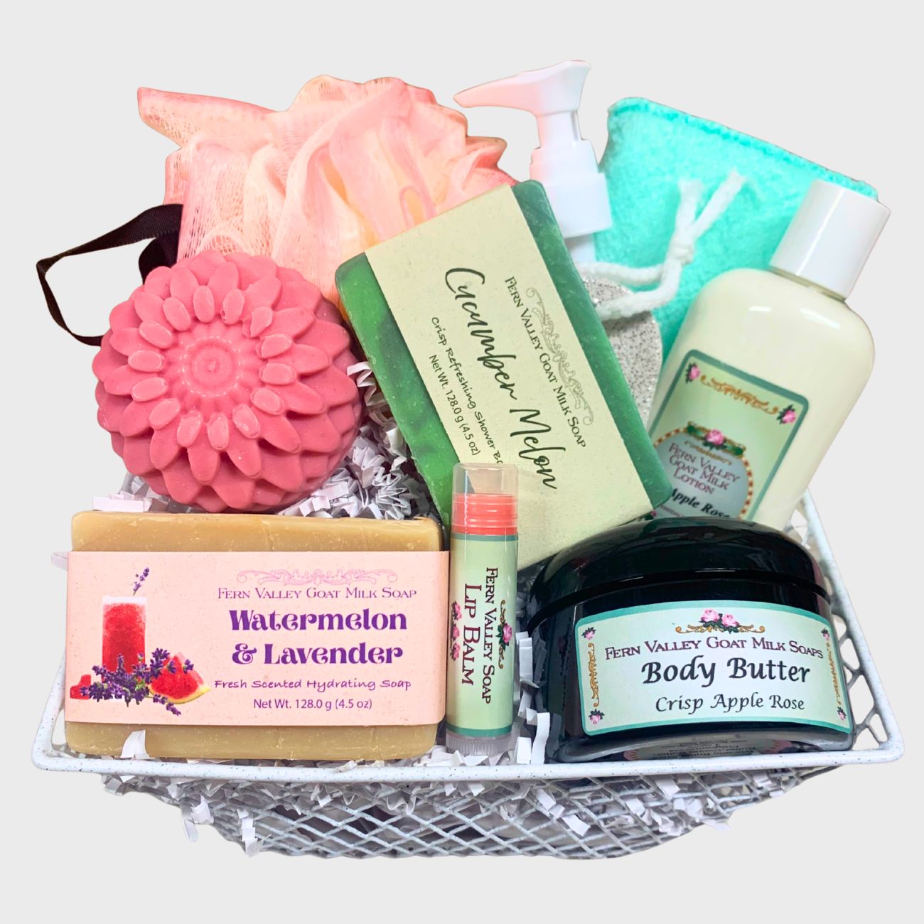 Handmade Goat Milk Soap | Garden Party Spa Basket