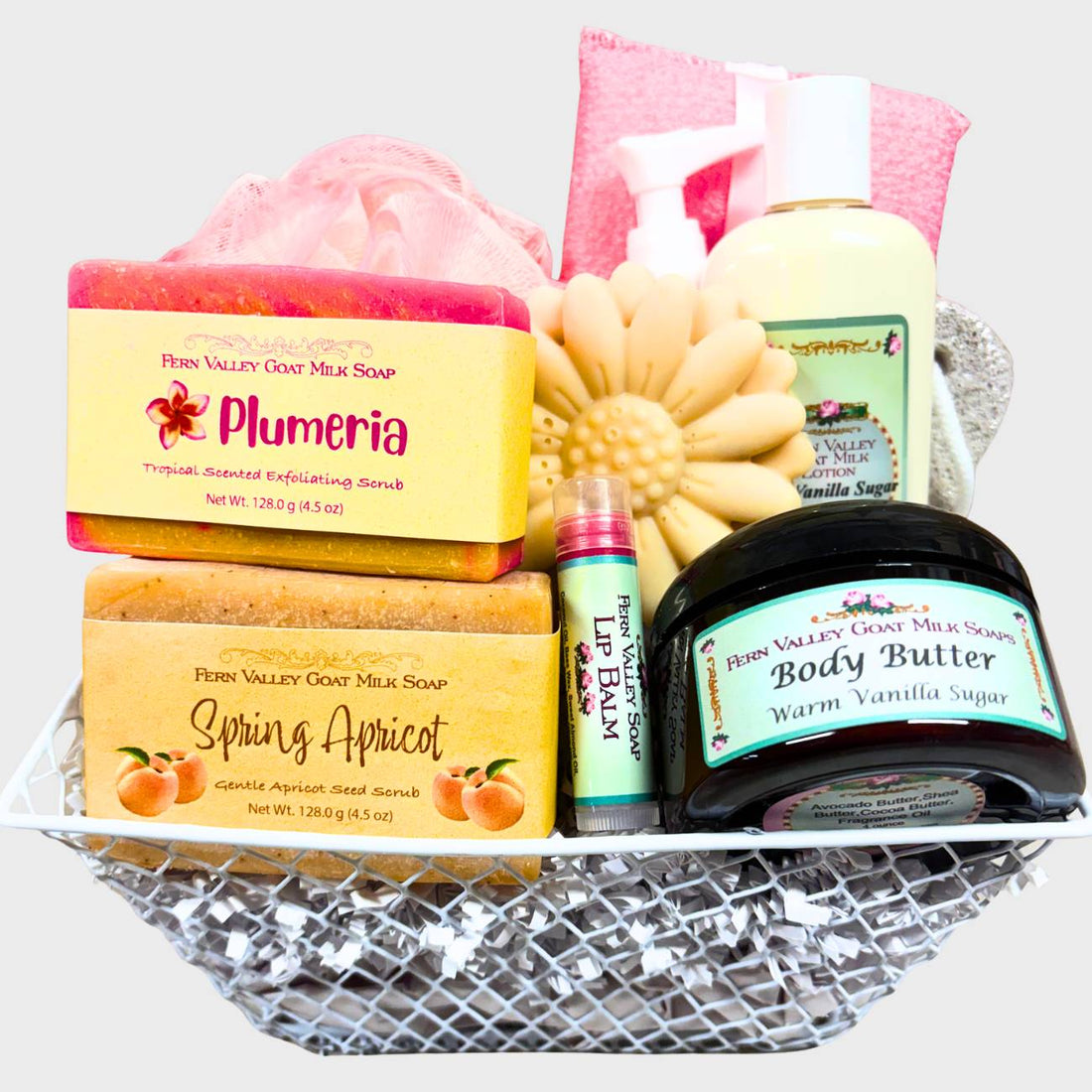 Handmade Goat Milk Soap | Garden Party Spa Basket