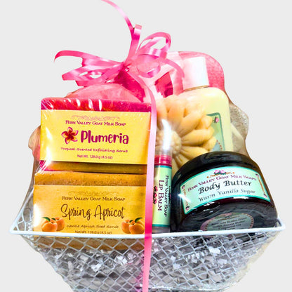 Handmade Goat Milk Soap | Garden Party Spa Basket