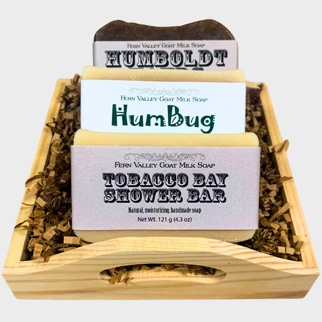 Handmade Natural Goat Milk Soap | Gift Crate For Men