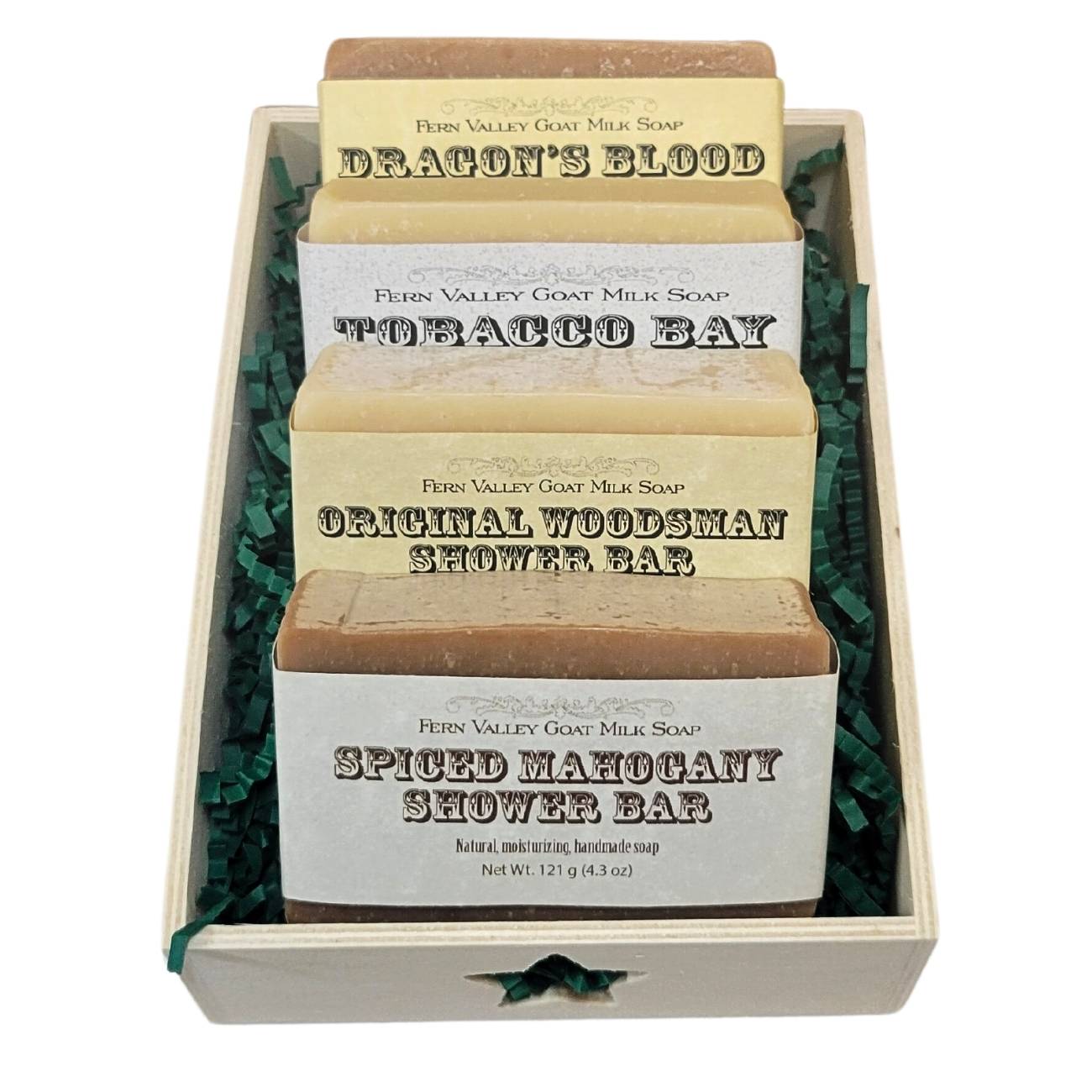Natural Goat Milk Soap |  Shower Bars for Men | Fathers Day Gift Crate