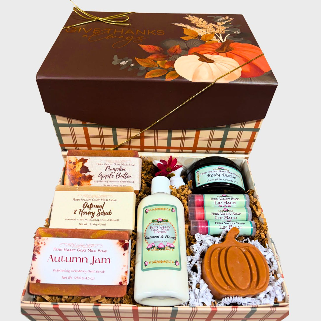 Handmade Goat Milk Soap |  Give Thanks Always Gift Box
