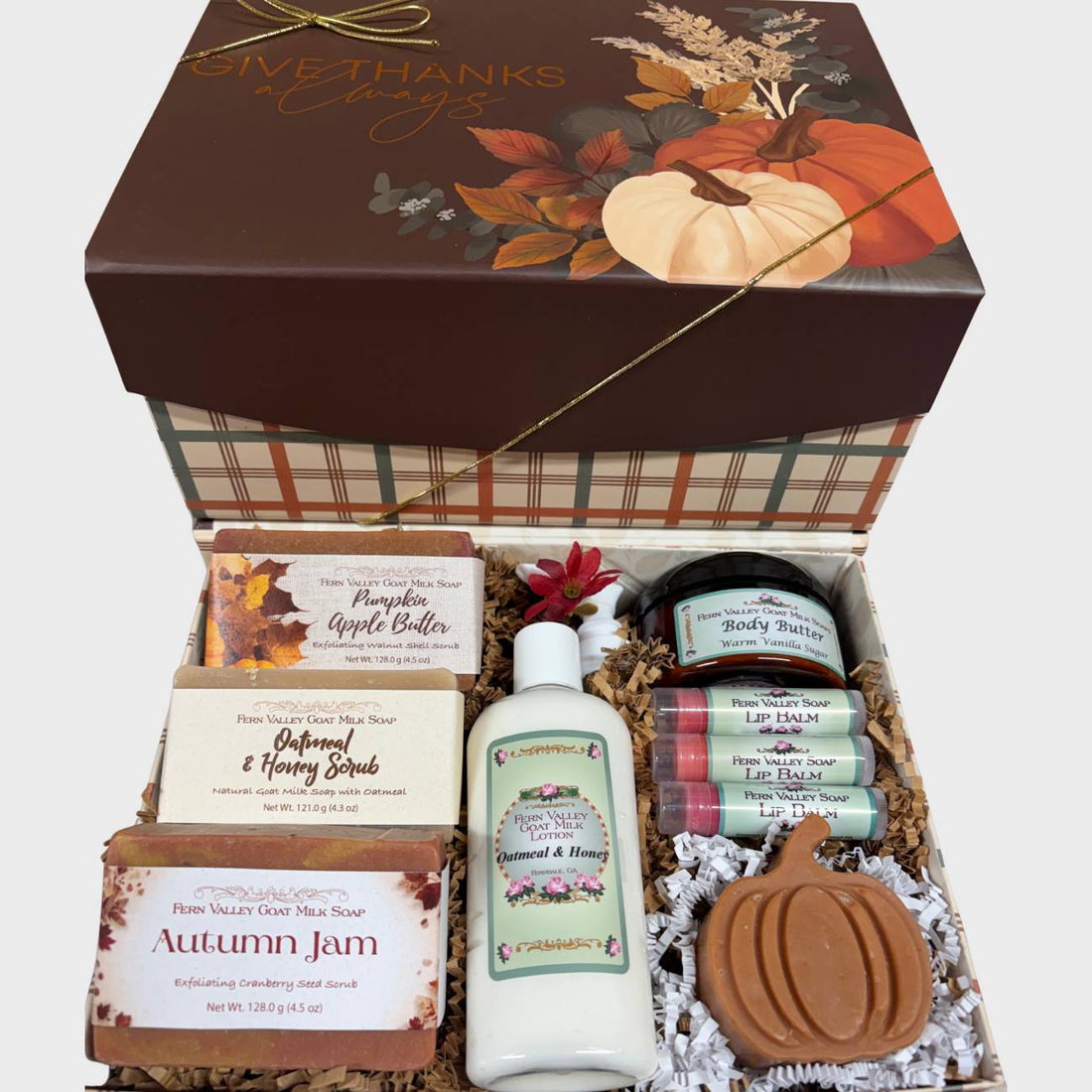 Handmade Goat Milk Soap |  Give Thanks Always Gift Box