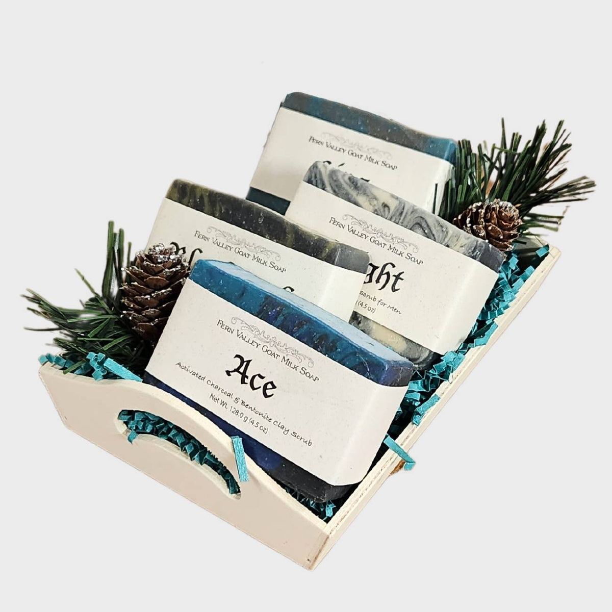 Handmade Goat Milk Soaps | Masculine Scented Shower Soap | Gift Box