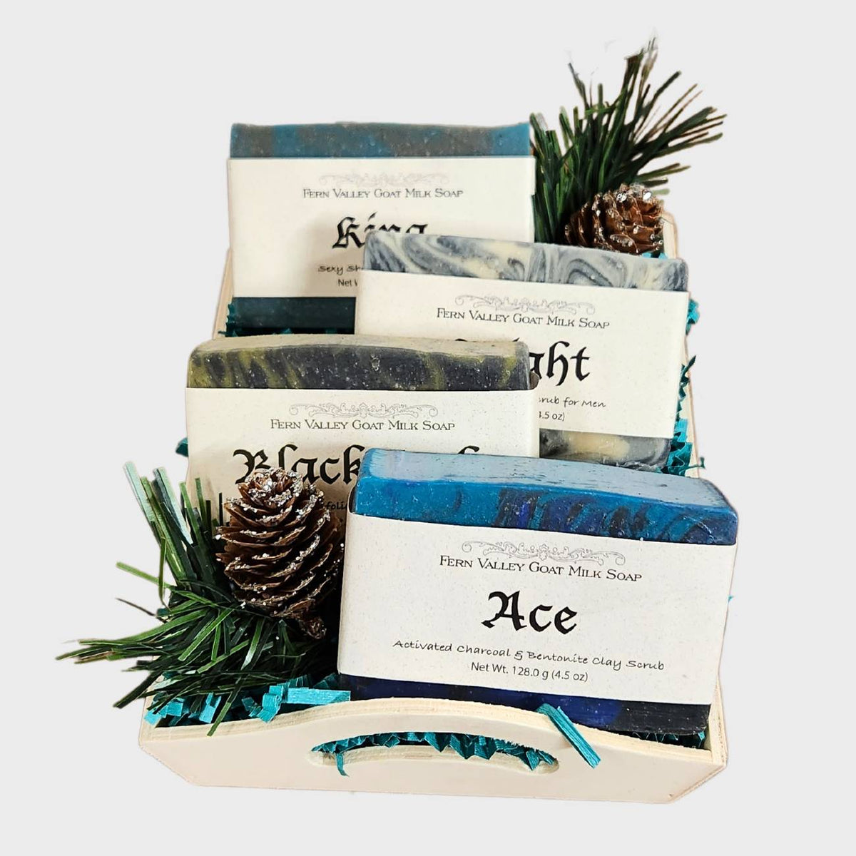 Handmade Goat Milk Soaps | Masculine Scented Shower Soap | Gift Box