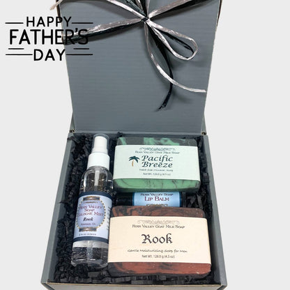 Handmade Goat Milk Soap | Gift Box for Guys | Gun Metal Gray + Cologne