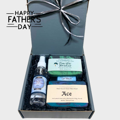 Handmade Goat Milk Soap | Gift Box for Guys | Gun Metal Gray + Cologne