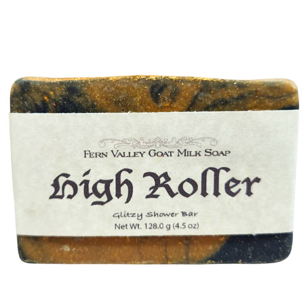 Natural Goat Milk Soap | High Roller - Glitzy Shower Bar | Soapy Deal