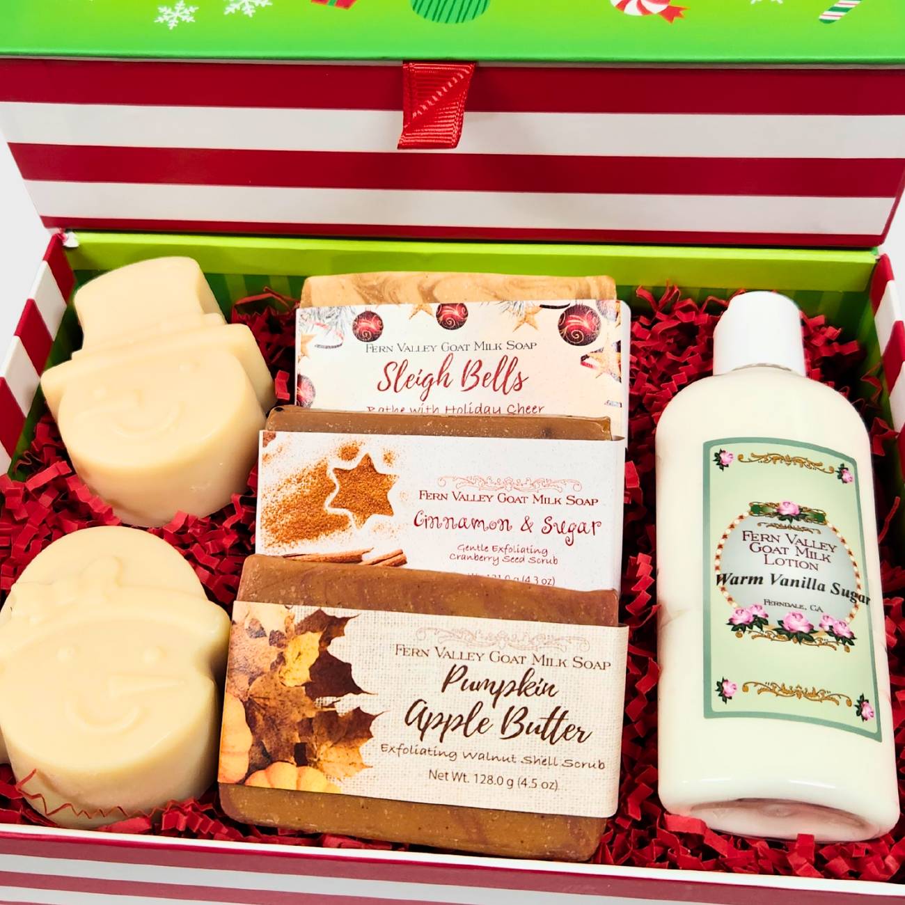 Handmade Goat Milk Soaps and Lotion | Home For The Holidays Gift Box