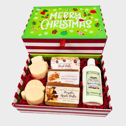 Handmade Goat Milk Soaps and Lotion | Home For The Holidays Gift Box