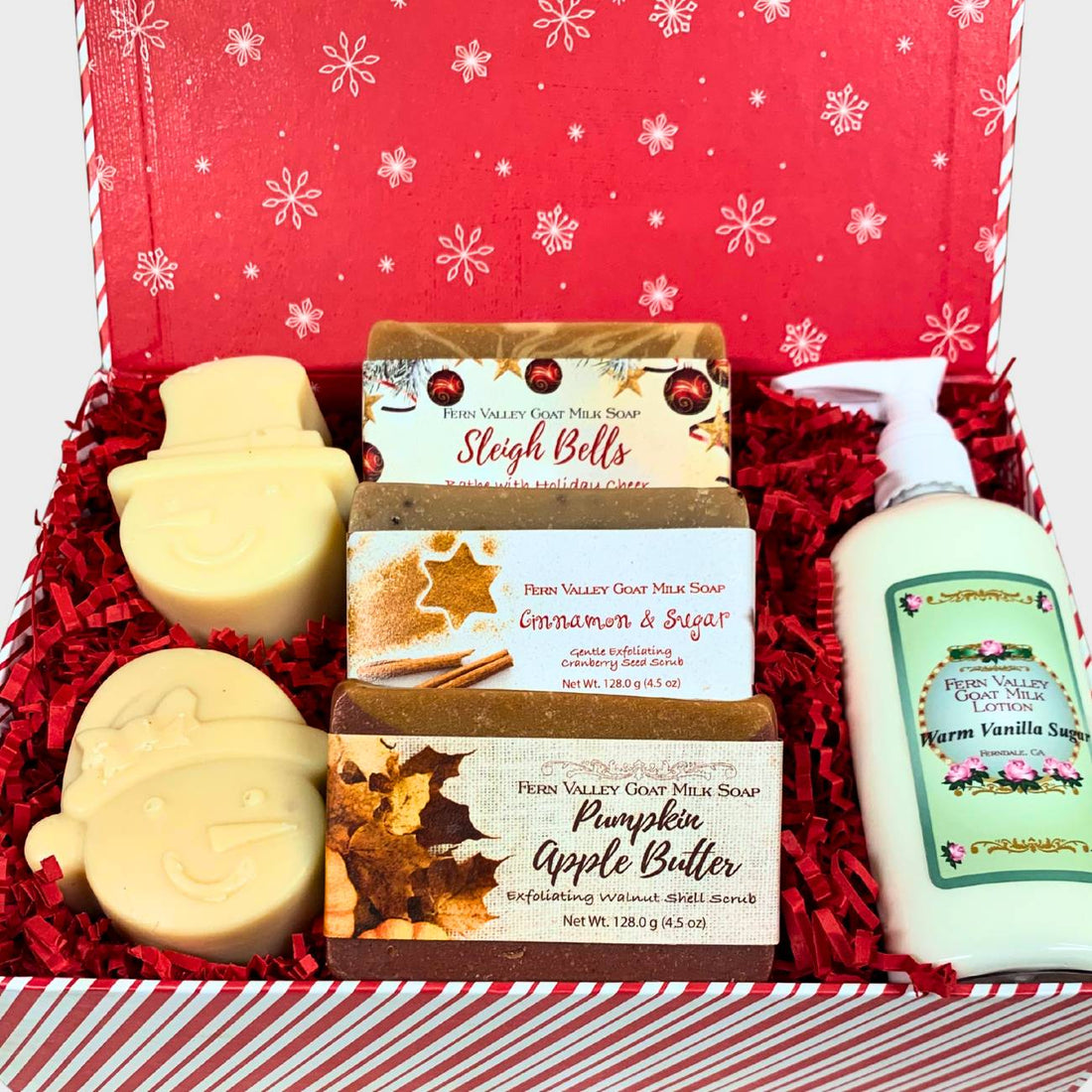 Handmade Goat Milk Soaps and Lotion | Home For The Holidays Gift Box