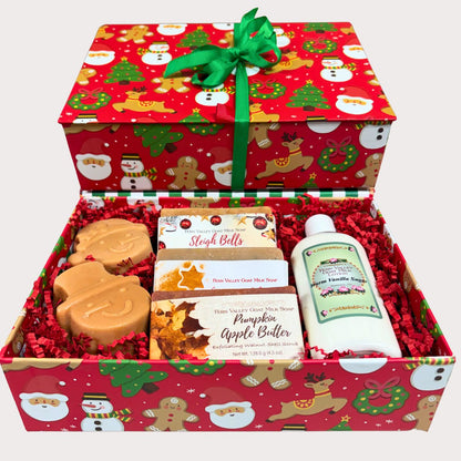 Handmade Goat Milk Soaps and Lotion | Home For The Holidays Gift Box