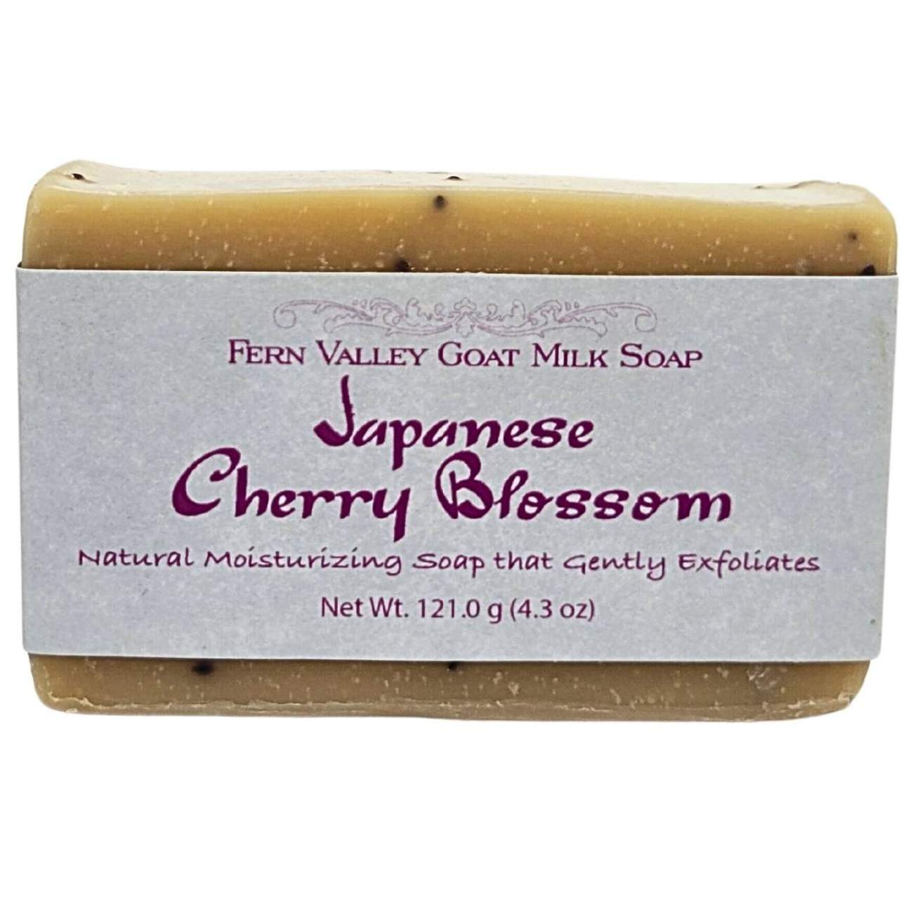 Natural Goat Milk Soap | Exfoliating Scrub | Japanese Cherry Blossom