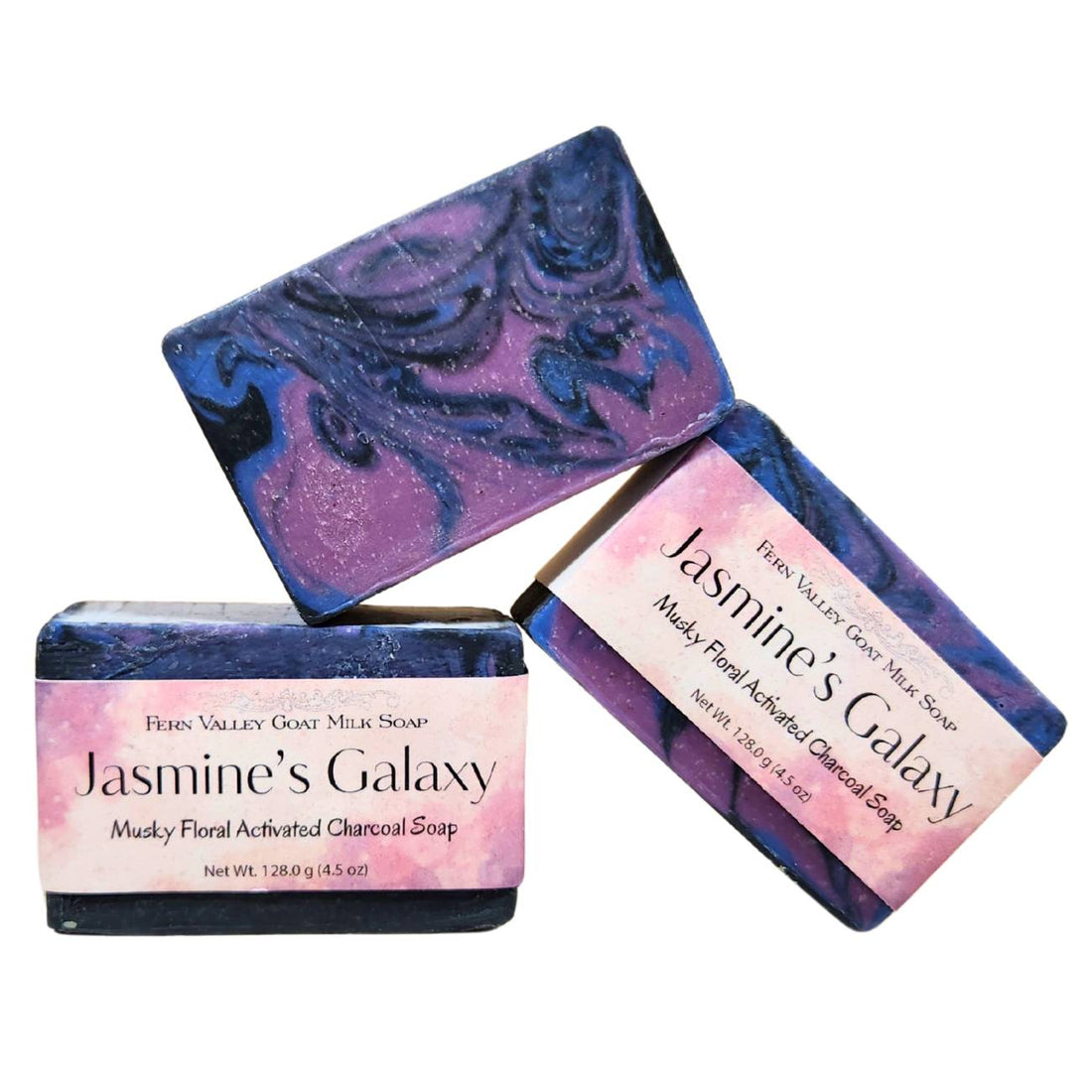 Natural Goat Milk Soap | Musky Floral Charcoal Soap | Jasmine&