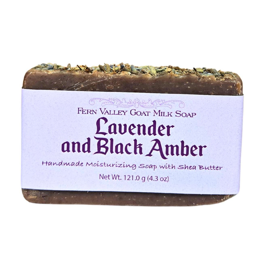 Handmade Goat Milk Soap | Moisturizing Lavender and Black Amber