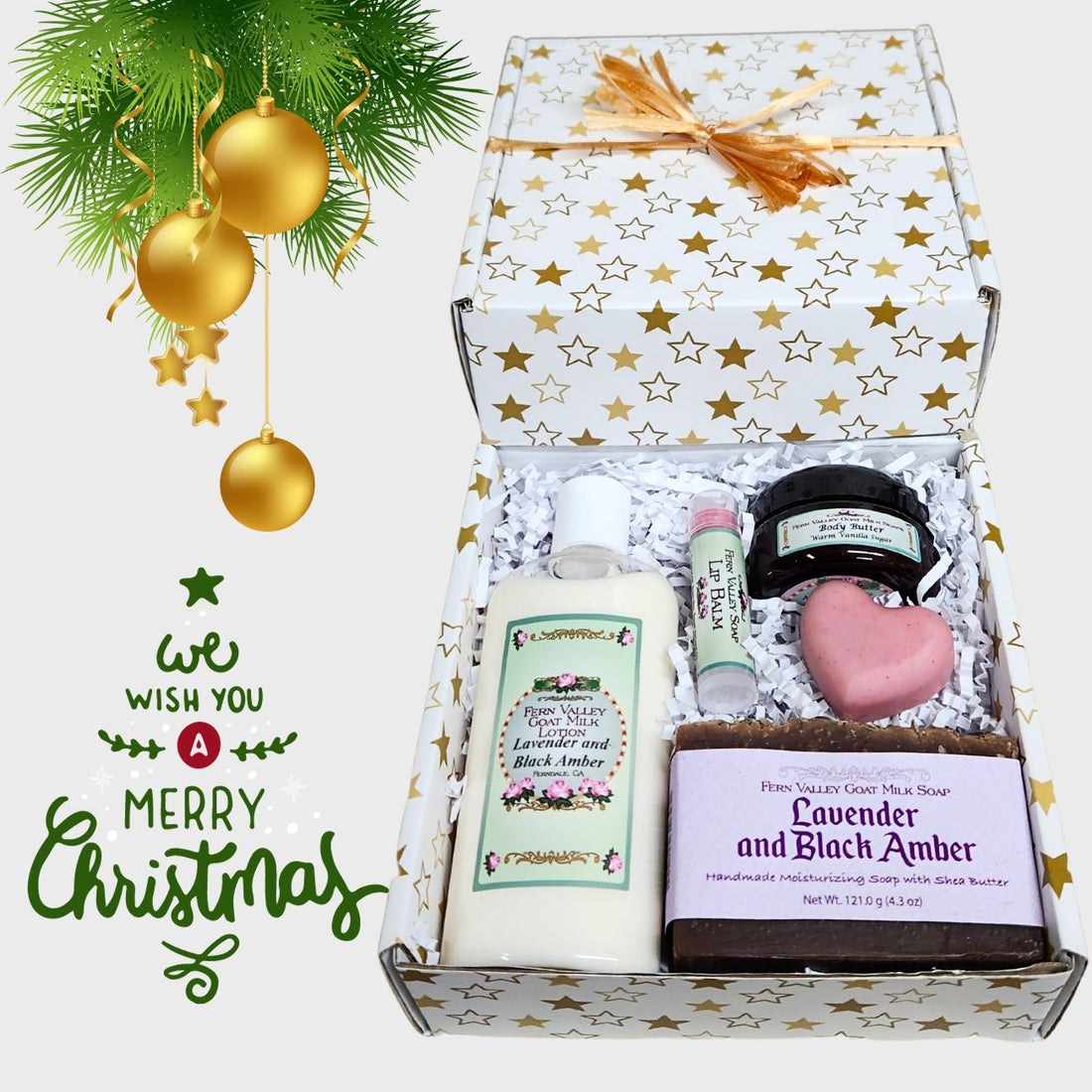 Little Star Christmas Gift Set | Handmade Goat Milk Soap + Lotion