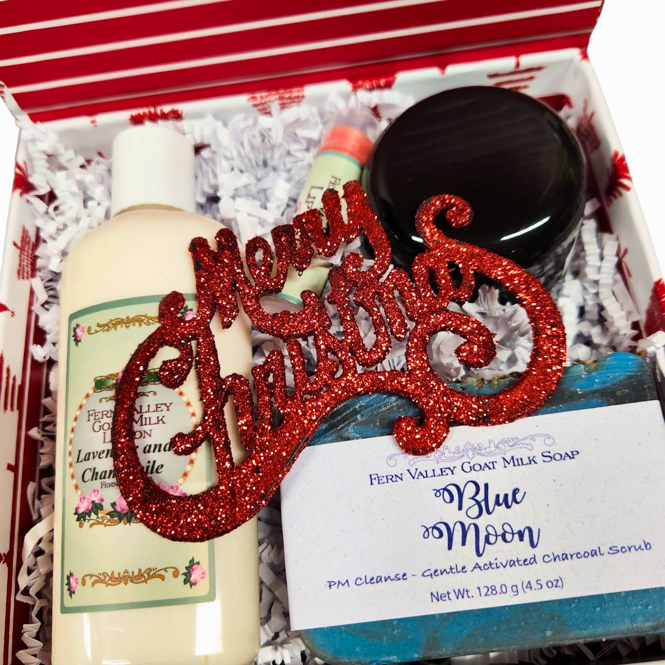 Handmade Goat Milk Soap + Lotion | Merry Christmas Gift Set