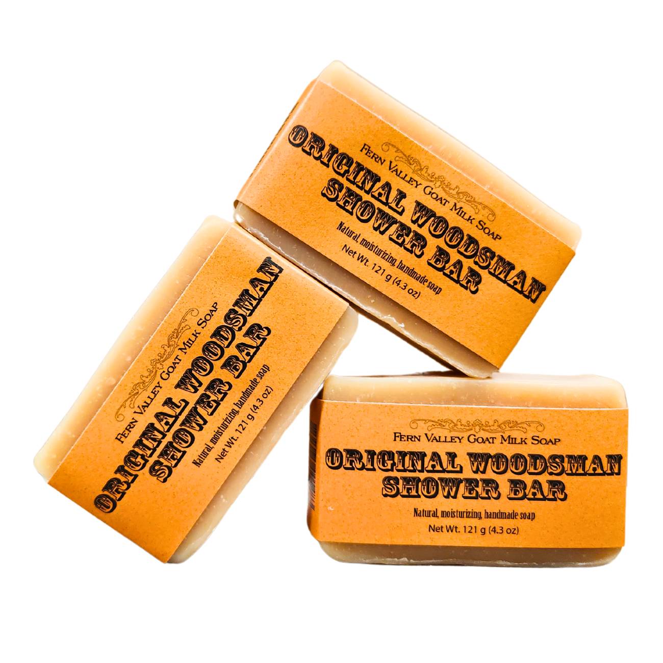 Handmade Goat Milk Soap | Shower Bar | Original Woodsman