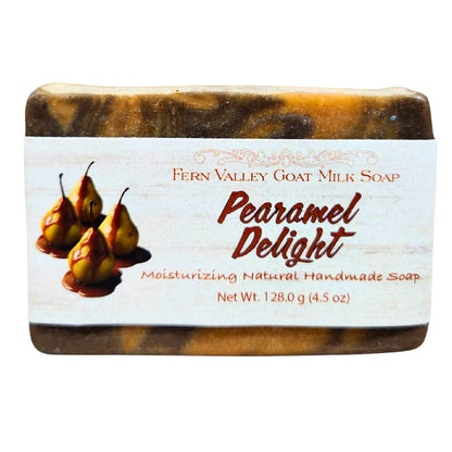 Handmade Goat Milk Soap | Pearamel Delight Moisturizing Shower Bar