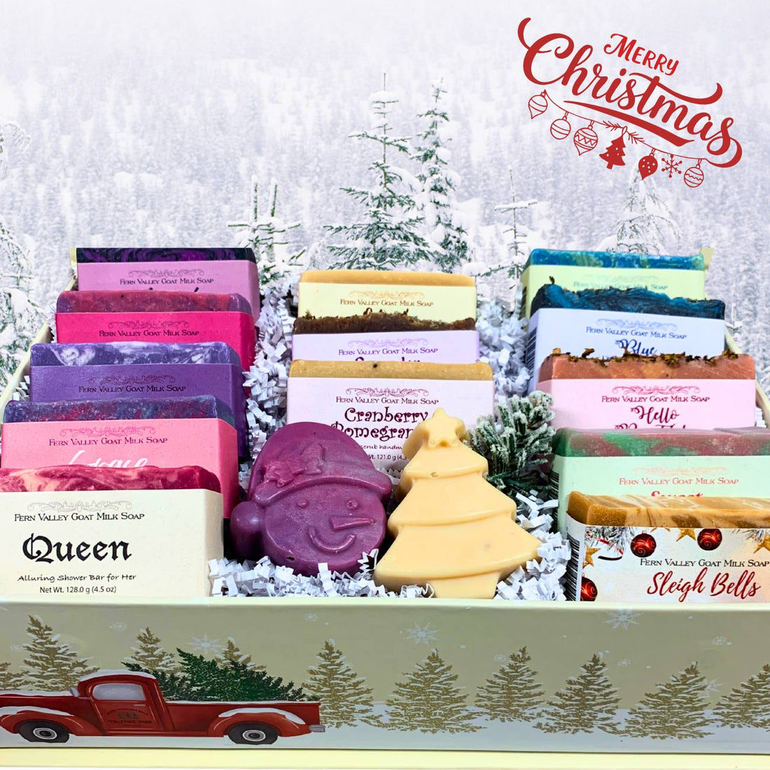 Handmade Goat Milk Soaps | Premium Christmas Gift Box | Thirteen Bars