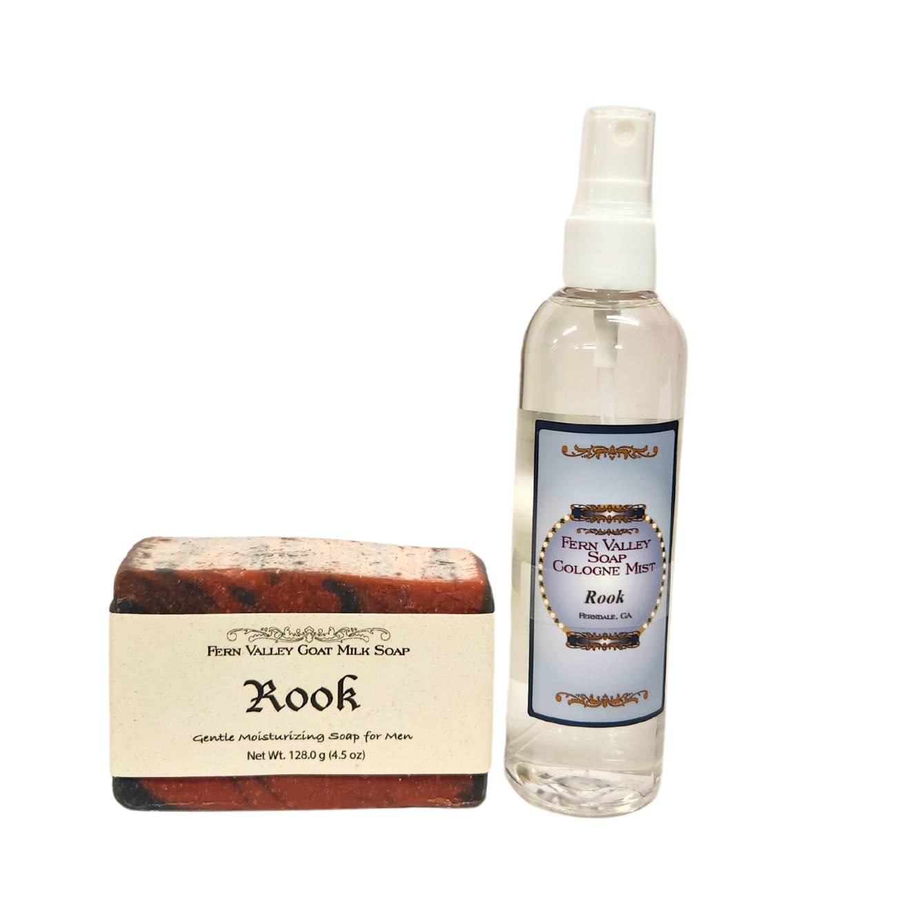 Natural Goat Milk Soap &amp; Shampoo + Cologne &amp; Soap Dish | Father&