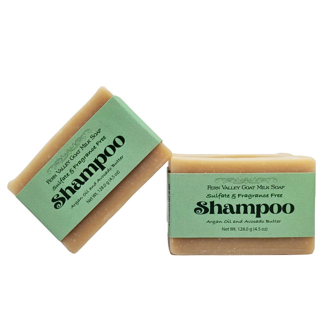 Handmade Goat Milk Shampoo Bar |  Argan Oil &amp; Avocado Butter | Fragrance-Free
