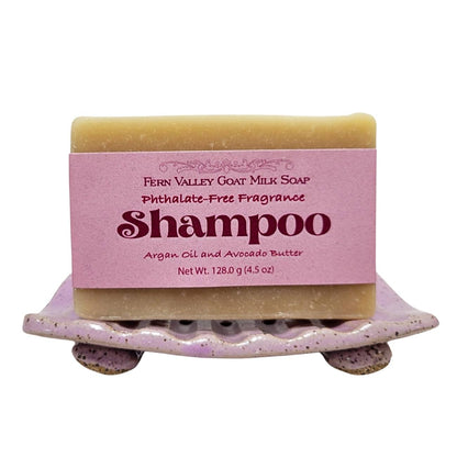 Handmade Goat Milk Shampoo Bar |  Argan Oil &amp; Avocado Butter | Flirty Floral Scent