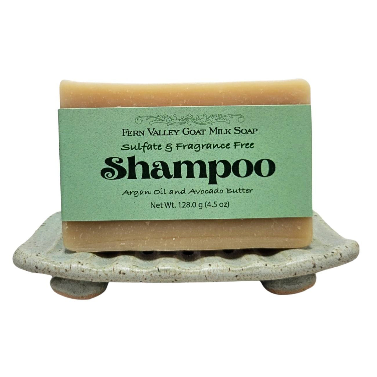 Handmade Goat Milk Shampoo Bar |  Argan Oil &amp; Avocado Butter | Fragrance-Free