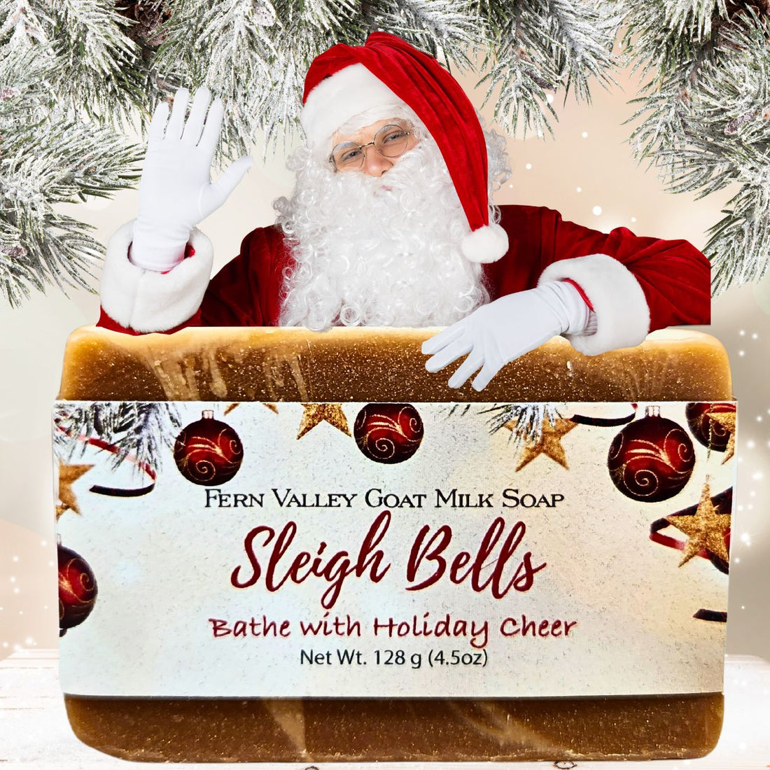 Natural Goat Milk Soap | Sleigh Bells | Bathe With Holiday Cheer