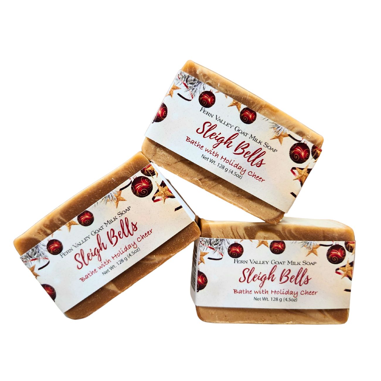 Natural Goat Milk Soap | Sleigh Bells | Bathe With Holiday Cheer