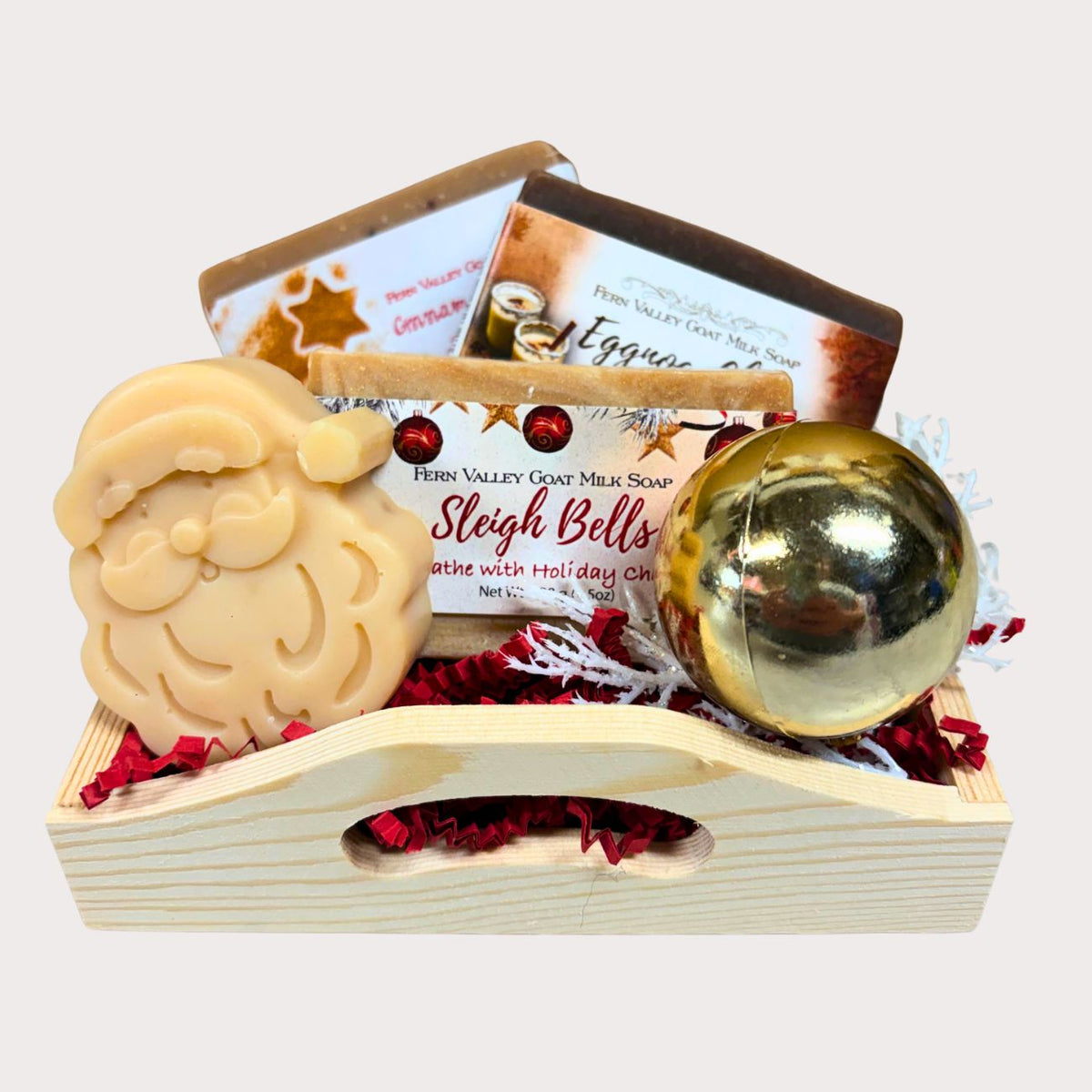 Handmade Goat Milk Soaps | Sleigh Bells Holiday Gift Crate