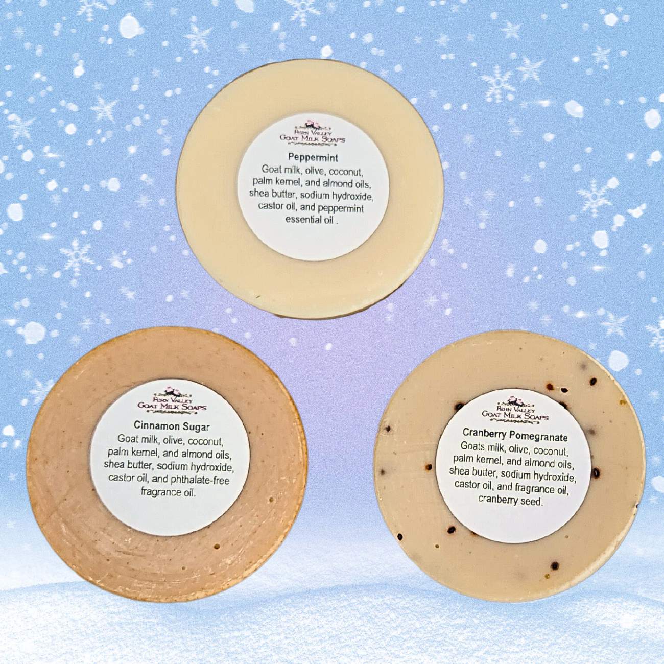 Handmade Goat Milk Soap | Fragrant Christmas Gift | Novelty Snowman