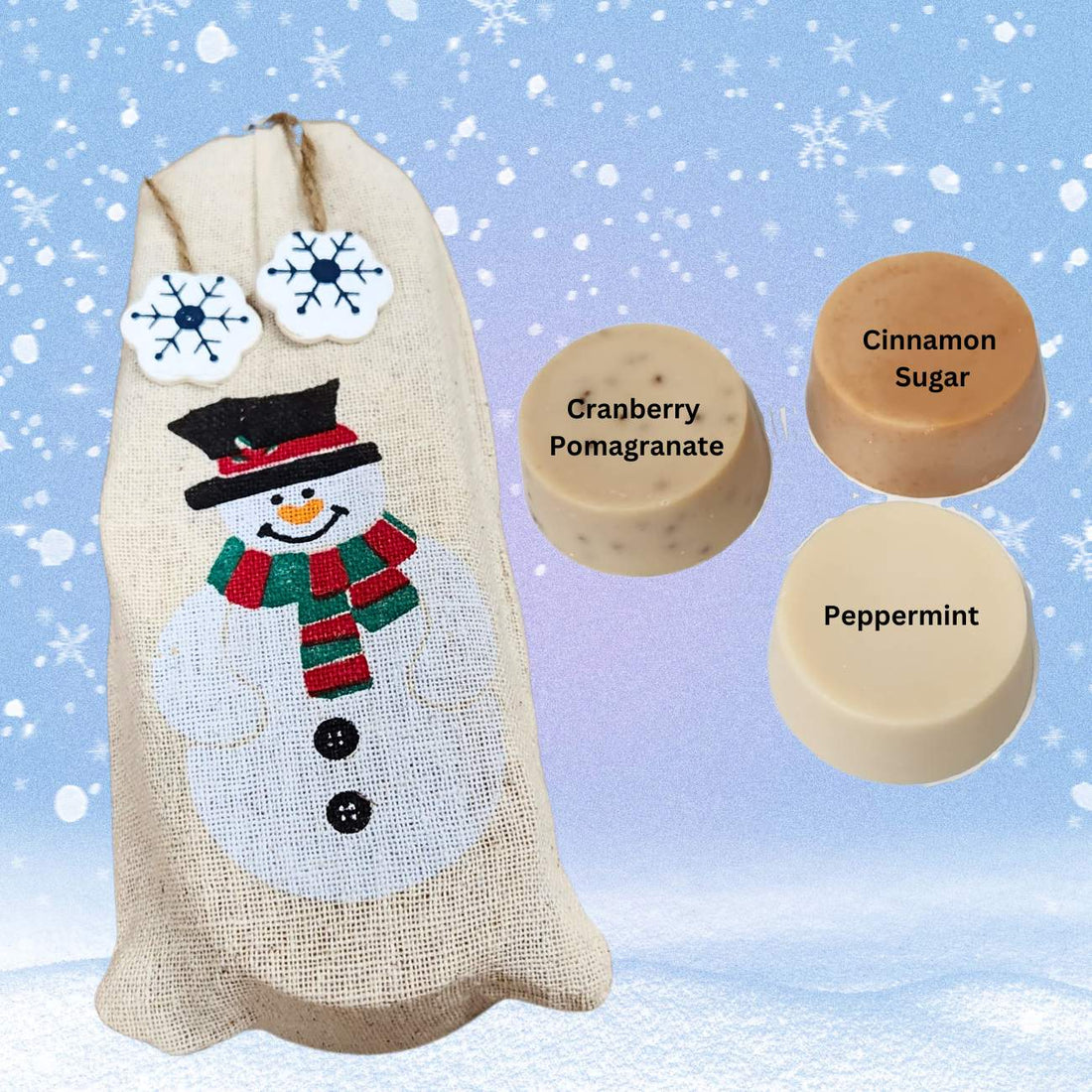 Handmade Goat Milk Soap | Fragrant Christmas Gift | Novelty Snowman