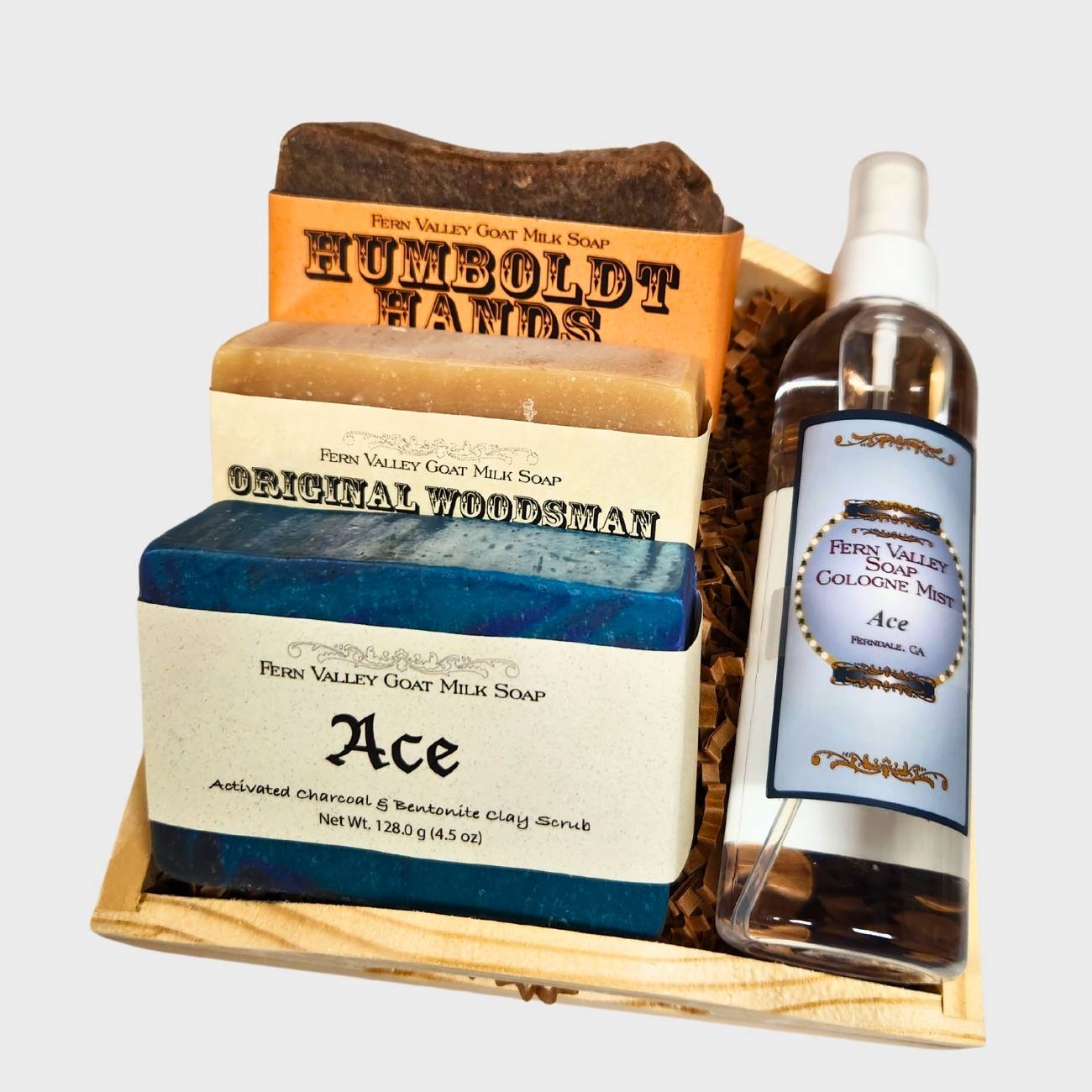 Handmade Goat Milk Soap + Cologne | Masculine Gift Crate